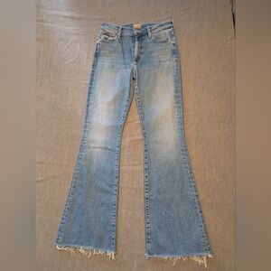 Mother The Weekend Fray Women's Denim Blue Jeans Size 29